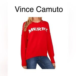 Vince Camuto Red 'Merry' Sweater